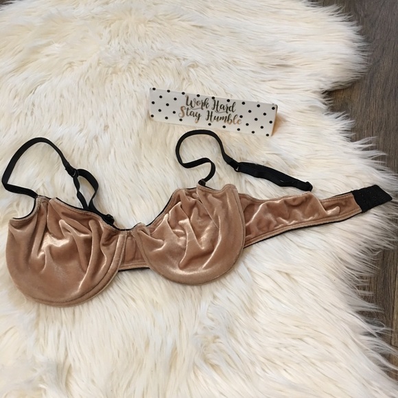 Calvin Klein Other - Calvin Klein velvet gold bra